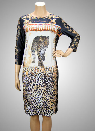 Missy Stretch Kleid Leopard