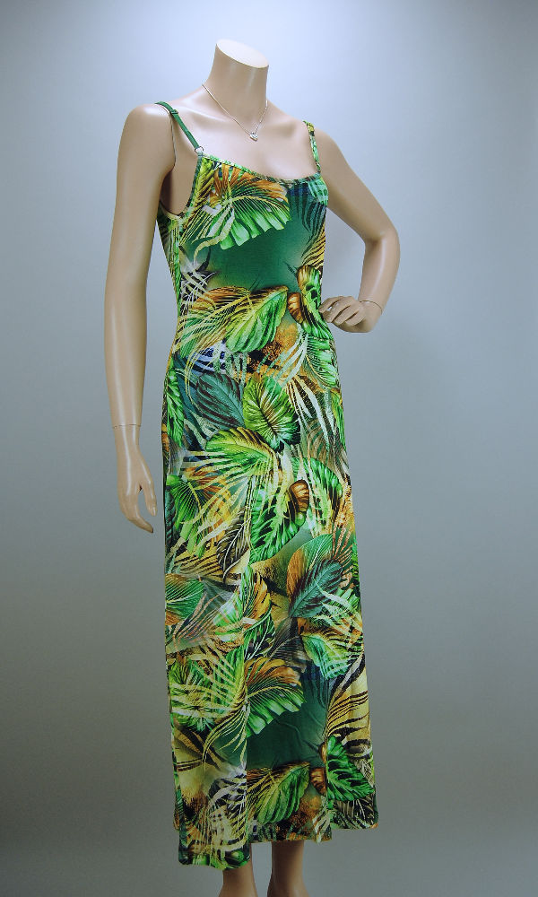 angelle milan sommer kleid lang tropical green hängerchen