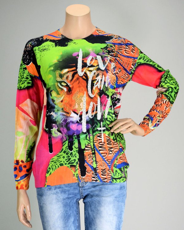 MISSY Pullover TIGER "Love came down"