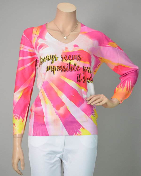 MISSY Pullover "It always seems impossible..."